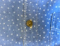 Image 5 of Shuttle Notes indigo dyed paisley pattern shirt, made in Japan, size L (fits M)