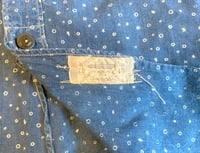 Image 6 of Shuttle Notes indigo dyed paisley pattern shirt, made in Japan, size L (fits M)