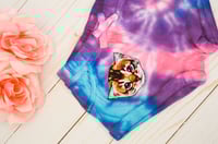 Image 4 of Tie Dye Space Cat Shorts Kitten Diaper Cover Baby Girl’s Size 18 Months 