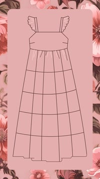 Image 3 of Custom Made Patchwork Tethered Heart Dress