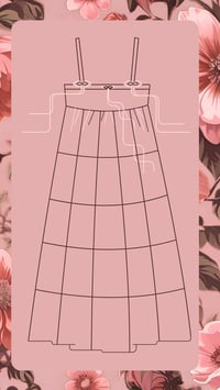 Image 2 of Custom Made Patchwork Tethered Heart Dress