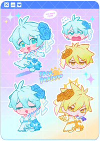 IDOL Phainon sticker sheet