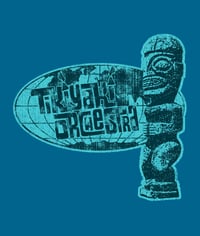Image 2 of Bran New MPERFECTION SAL-Tikiyaki Orchestra Lagoon Blue Double-Sided Print Tee 