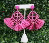Pink Statement Earrings