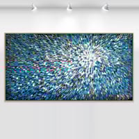Image 1 of 🔴'Azure stellae 6' - 180x90cm, Framed in OAK
