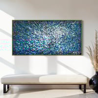 Image 5 of 'Azure stellae 6' - 180x90cm, Framed in OAK