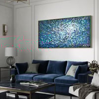 Image 6 of 'Azure stellae 6' - 180x90cm, Framed in OAK