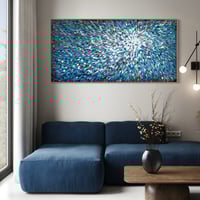 Image 7 of 'Azure stellae 6' - 180x90cm, Framed in OAK