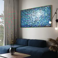 Image 8 of 'Azure stellae 6' - 180x90cm, Framed in OAK