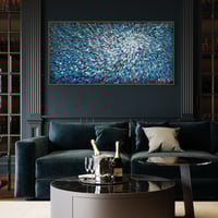 Image 12 of 'Azure stellae 6' - 180x90cm, Framed in OAK