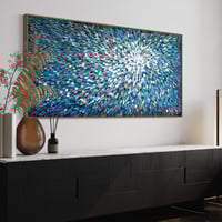 Image 13 of 'Azure stellae 6' - 180x90cm, Framed in OAK