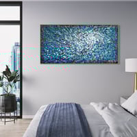 Image 14 of 'Azure stellae 6' - 180x90cm, Framed in OAK
