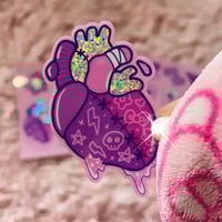 Image 4 of 🫀Hearts & Stitches Sticker sheet XOX🪡