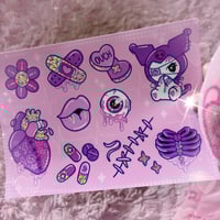 Image 1 of 🫀Hearts & Stitches Sticker sheet XOX🪡