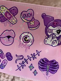 Image 3 of 🫀Hearts & Stitches Sticker sheet XOX🪡