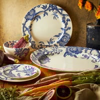 Image 2 of Arcadia Large Oval Rimmed Platter
