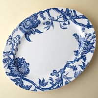Image 3 of Arcadia Large Oval Rimmed Platter