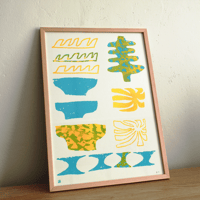Image 2 of Nasi bowls and pizza plates TRIPTYCH