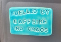 Image 1 of Caffeine & Chaos Magnet Blue