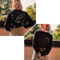 Swallow long sleeve T-shirt - BLACK