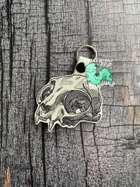 Image 1 of Keyfob - Cat Skull