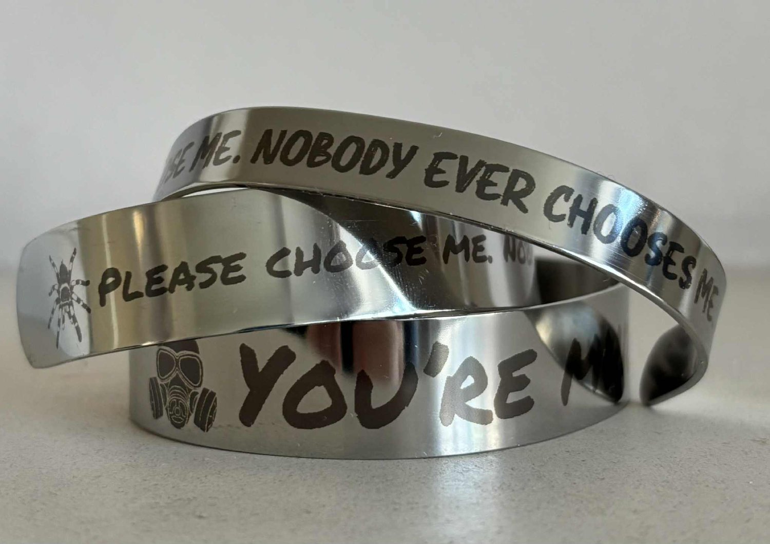 Image of Officially Licensed please choose me little stranger cuff bracelet