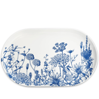 Image 1 of Summer Blues Large Coupe Oval Platter