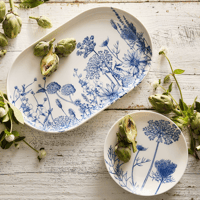 Image 2 of Summer Blues Large Coupe Oval Platter