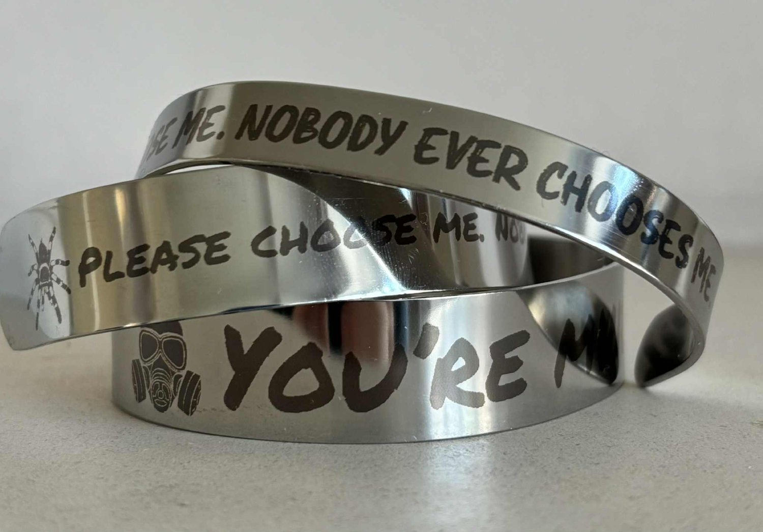 Image of Officially licensed you're mine little stranger cuff bracelet