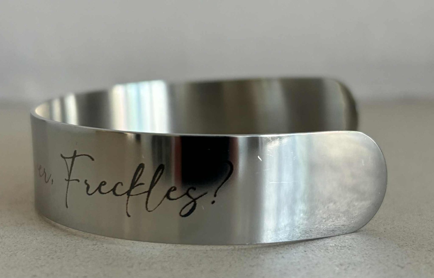 Image of Officially licensed forever Freckles edge of darkness cuff bracelet 
