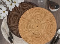 Image 2 of Woven Rattan Placemats (Set of 4)