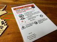 Image 4 of Set of 5, build-your-own miniature Santa's workshop greeting card