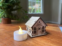 Image 5 of Set of 5, build-your-own miniature Santa's workshop greeting card