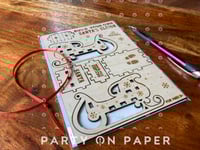 Image 3 of Set of 5, Build-your-own miniature Santa's sleigh greeting card