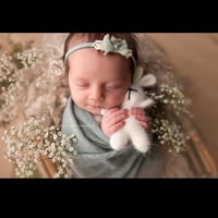 Image 2 of Wrap newborn sauge marbré 