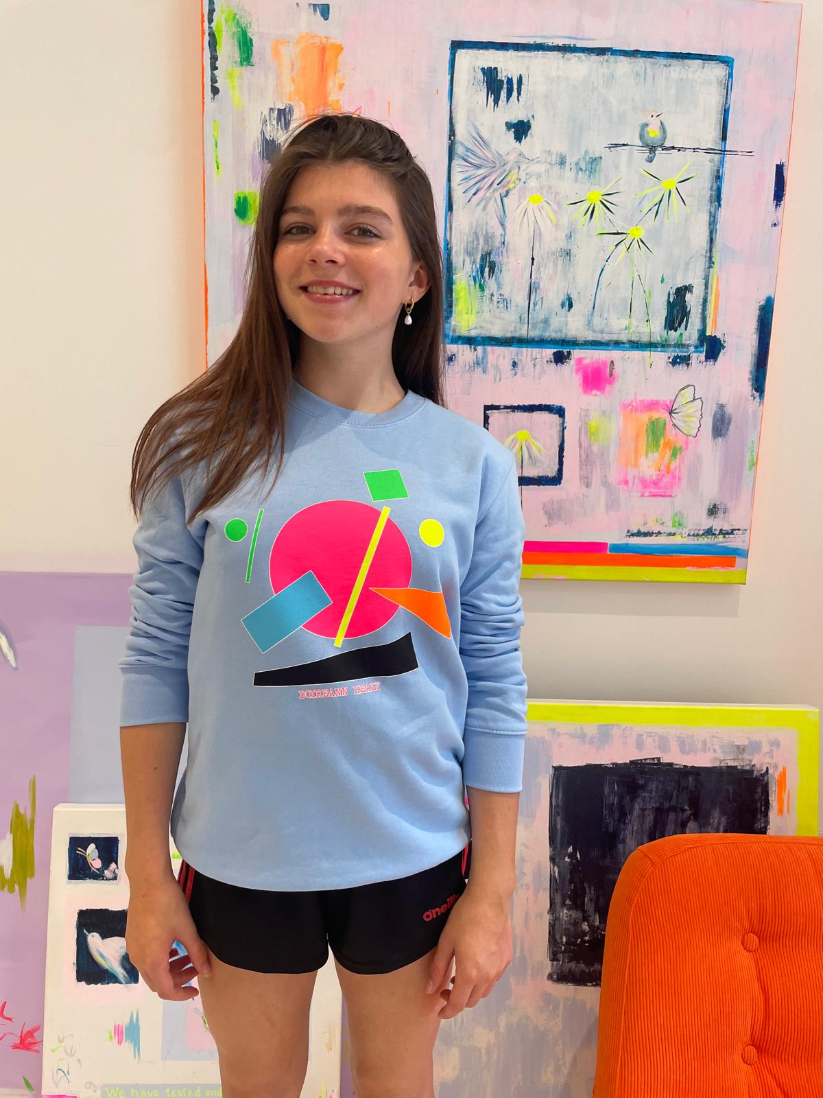 Image of Kids Blue Shapes Sweatshirt