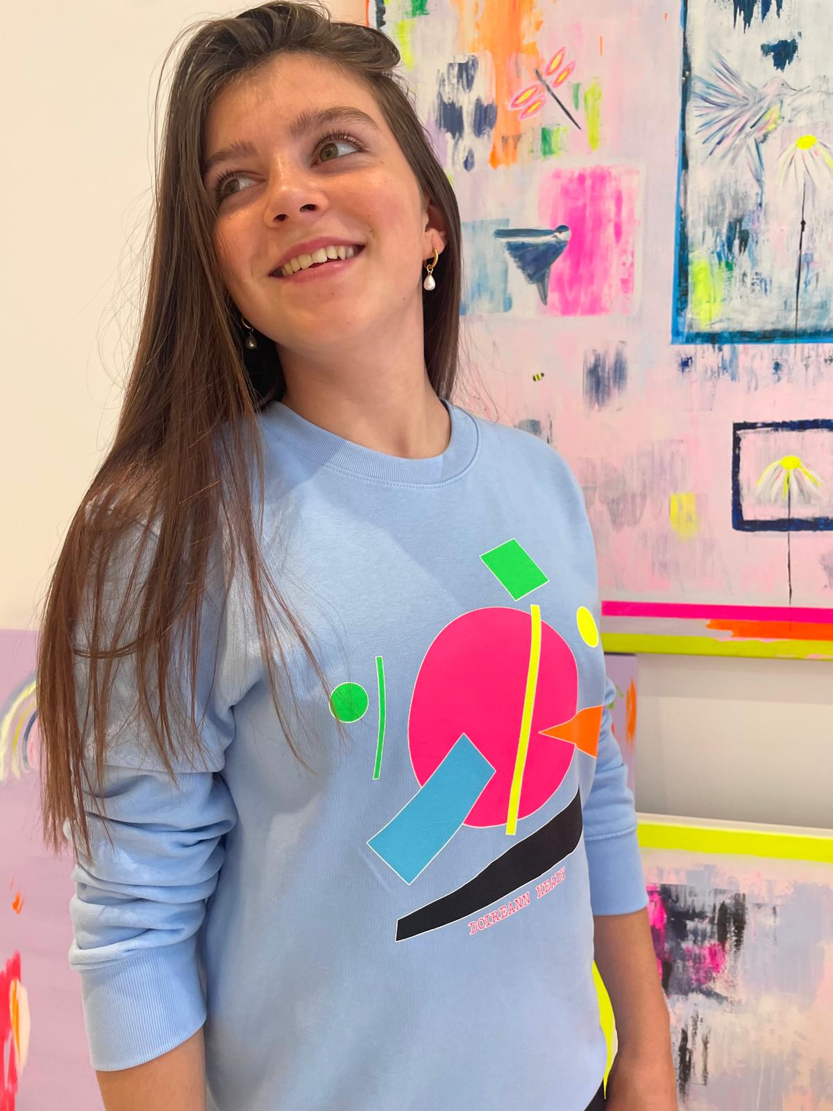 Image of Kids Blue Shapes Sweatshirt