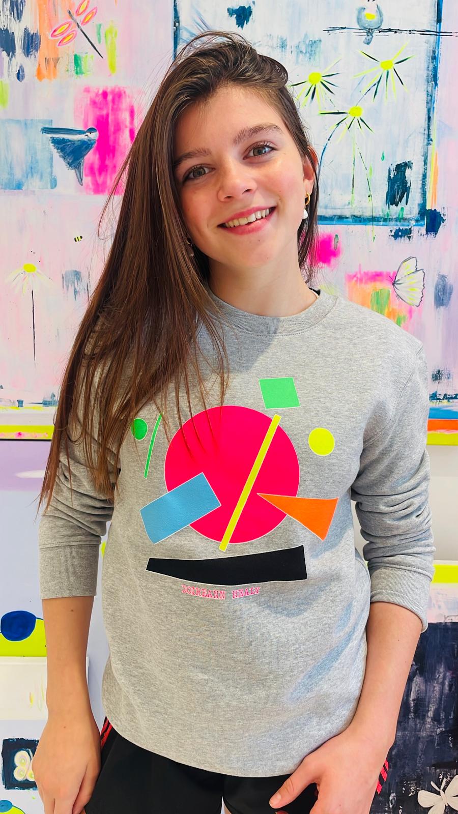 Image of Kids Grey Shapes Sweatshirt