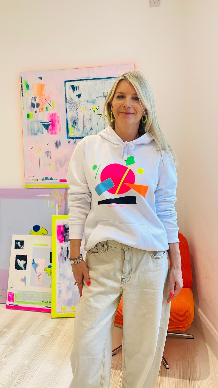 Image of White Shapes Hoodie