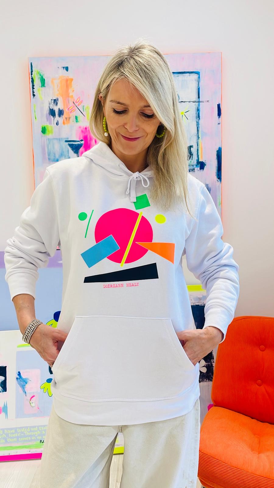 Image of White Shapes Hoodie