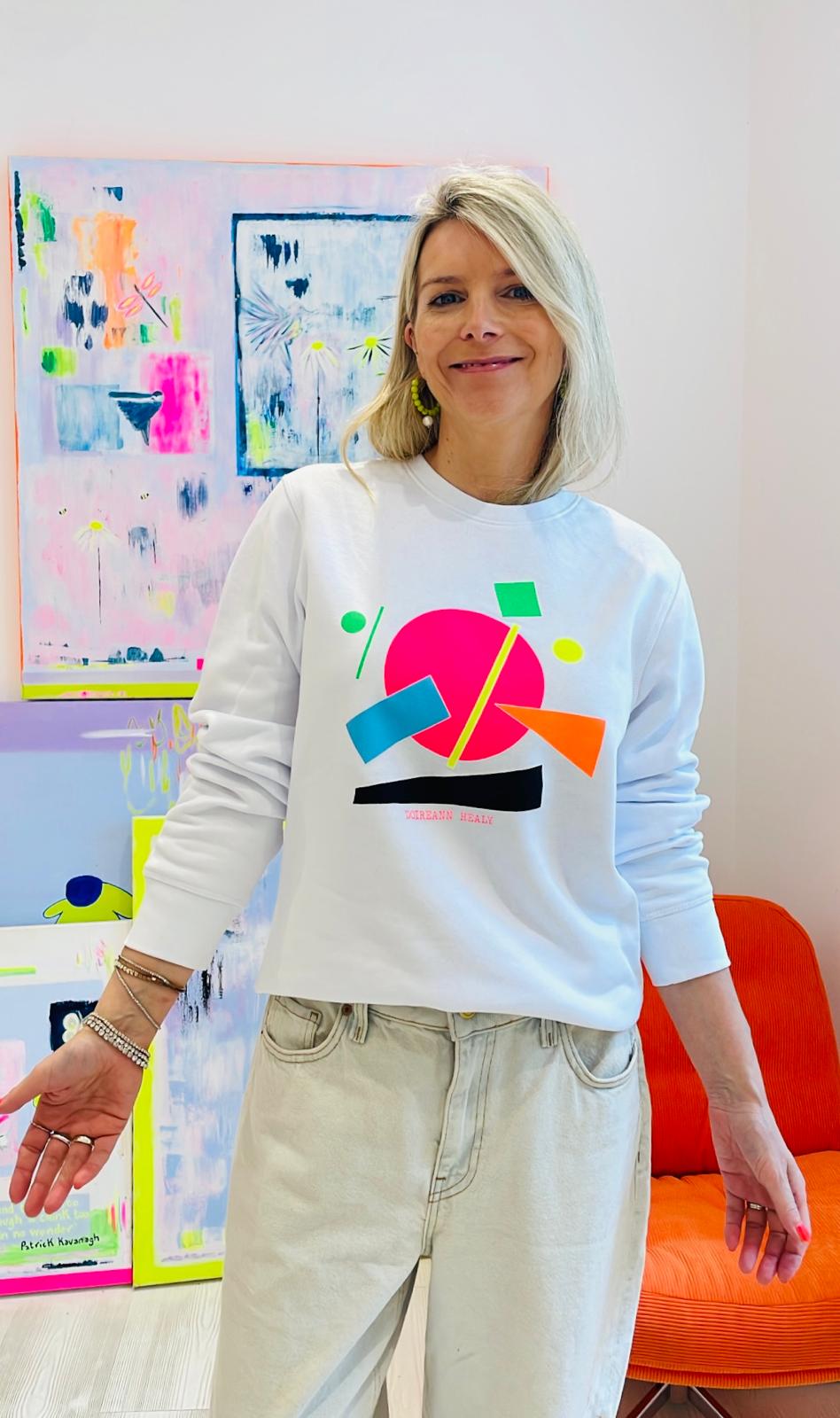 Image of White Shapes Sweatshirt
