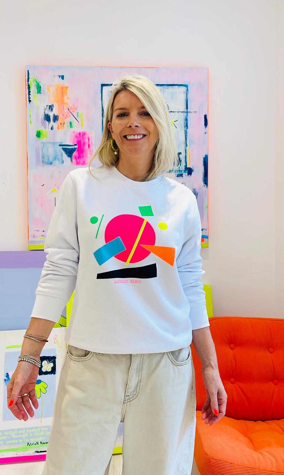 Image of White Shapes Sweatshirt