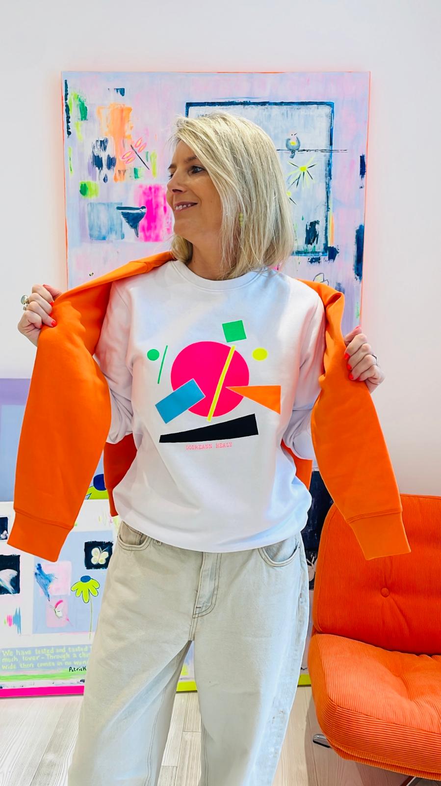 Image of White Shapes Sweatshirt
