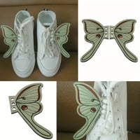Image 3 of Luna Moth Lace Shoe Decorations
