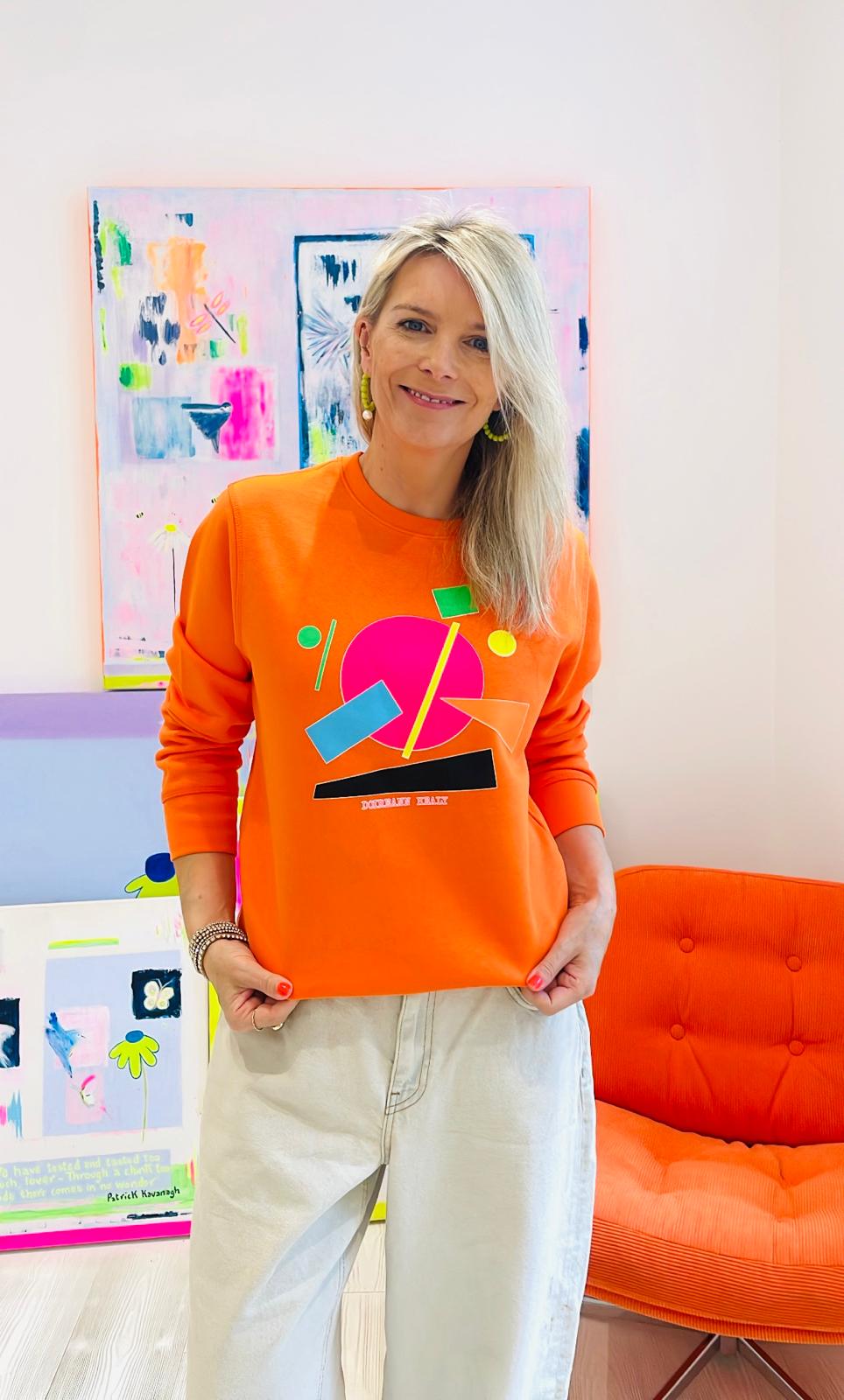 Image of Orange Shapes Sweatshirt