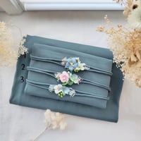 fond + wrap newborn Bleu mer Foncé 
