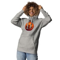 Image 3 of Long Sleeve Hoodie (Adult M/F) - Classic Jack O Lantern