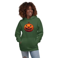 Image 11 of Long Sleeve Hoodie (Adult M/F) - Classic Jack O Lantern