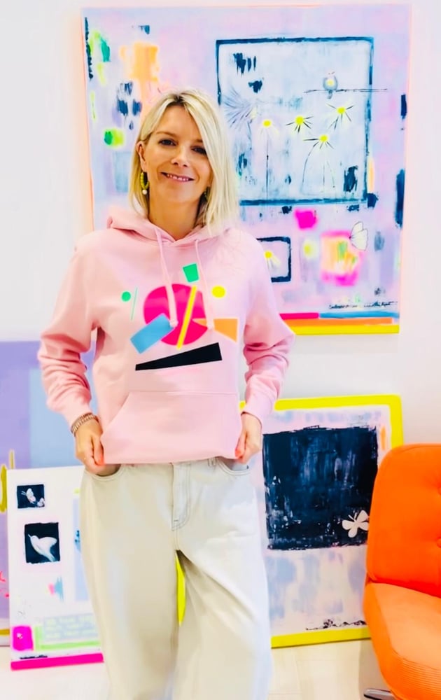 Image of Pink Shapes Hoodie