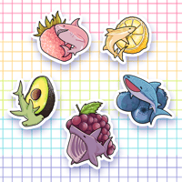Fruity Sharks Sticker Pack